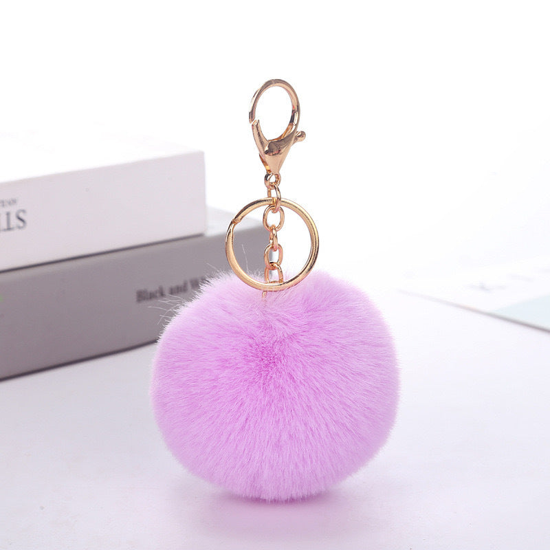 Wholesale Imitation rabbit fur ball keychain